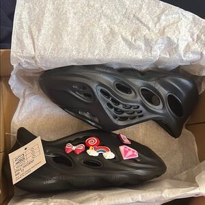 Kids Black Slip-On Shoes